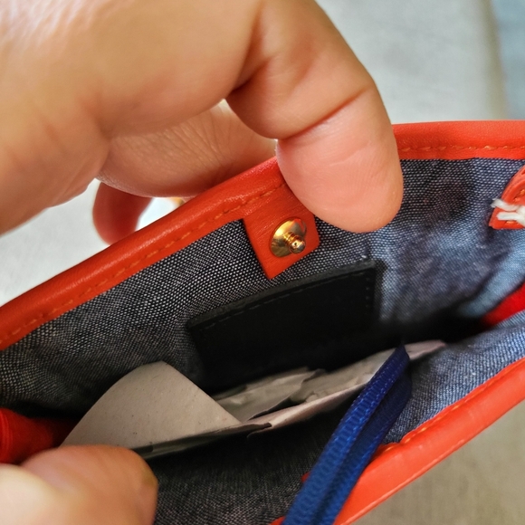 Clare V Red and Orange Woven Leather Crossbody Bag - Picture 3 of 6